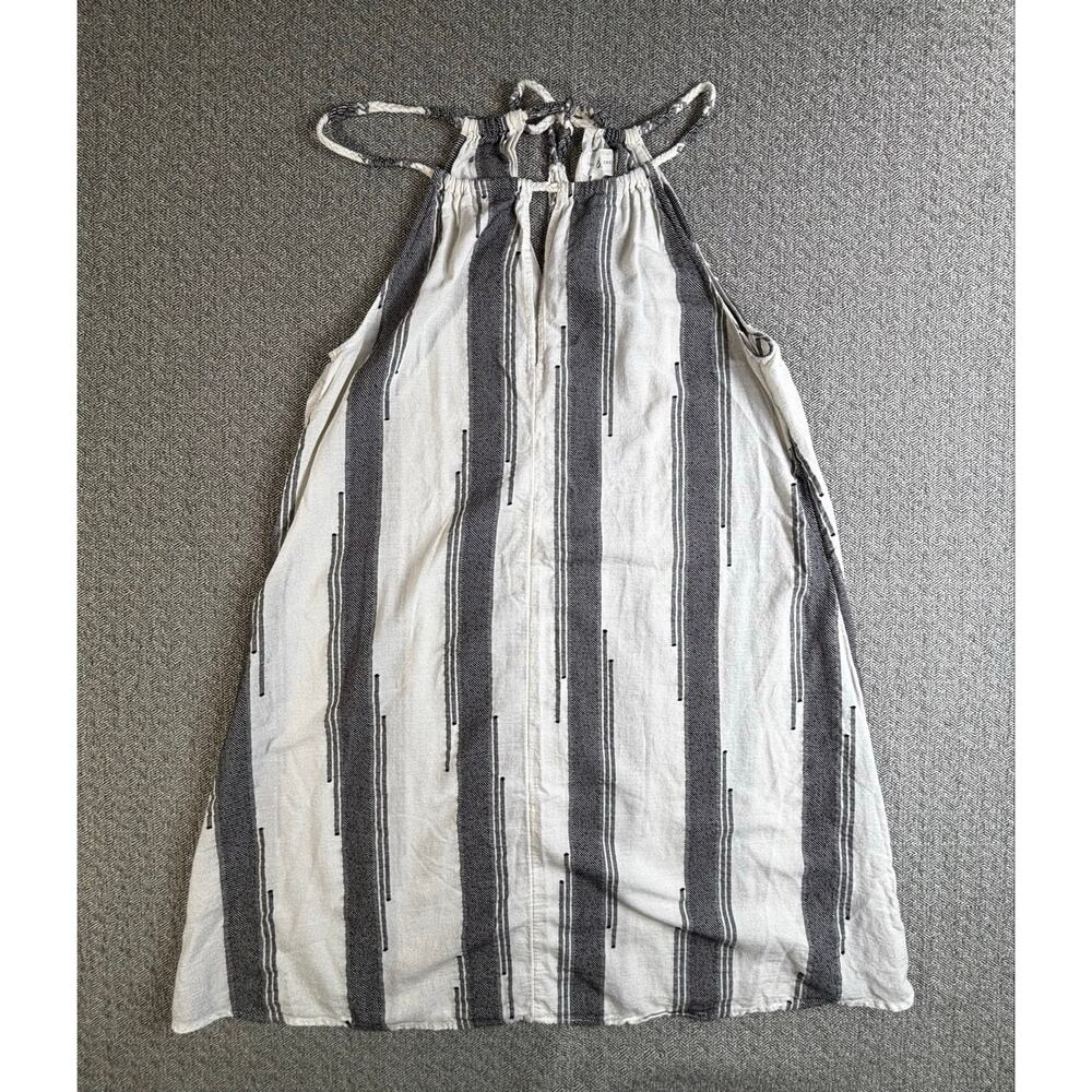 Lou & Grey XS Striped Tank Dress 100% Cotton Coastal Beach Resort